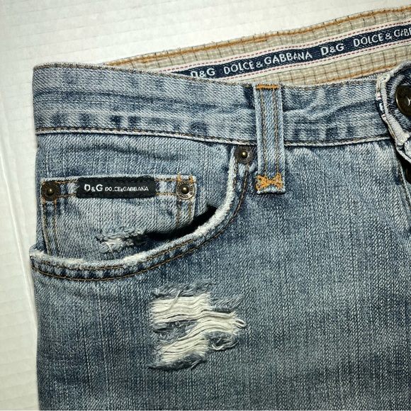 D&G Dolce & Gabbana Made In Italy Ittierre Spa Button Fly Jeans Men's Size 33x32 - Picture 7 of 14